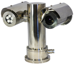 ТKNPTZ-4-IR Взрывозащищенная поворотная камера IP66 с ИК подсветкой, дворником и козырьком